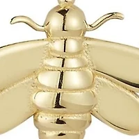 14K Gold Bee Pendant Necklace
