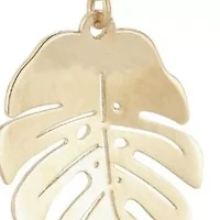 14K Gold Leaf Threader Earrings