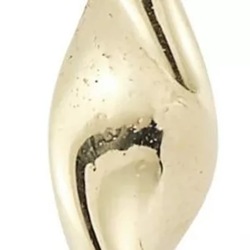 14K Gold Twist Huggie Hoop Earrings