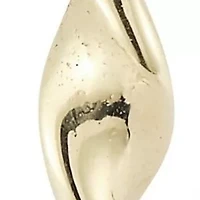 14K Gold Twist Huggie Hoop Earrings