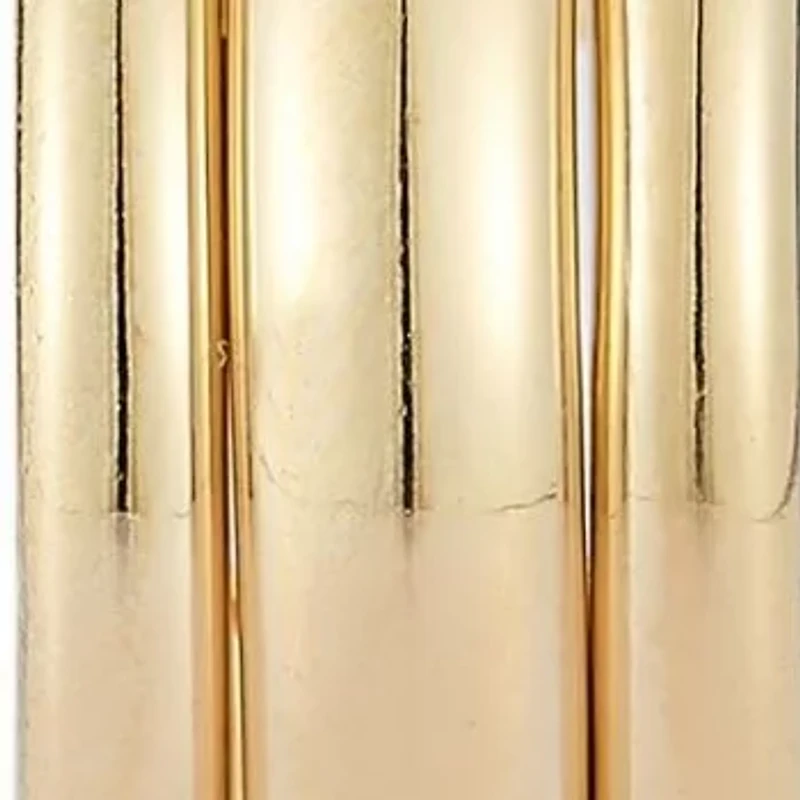 14K Gold Small Triple C Oval Hoop Earrings