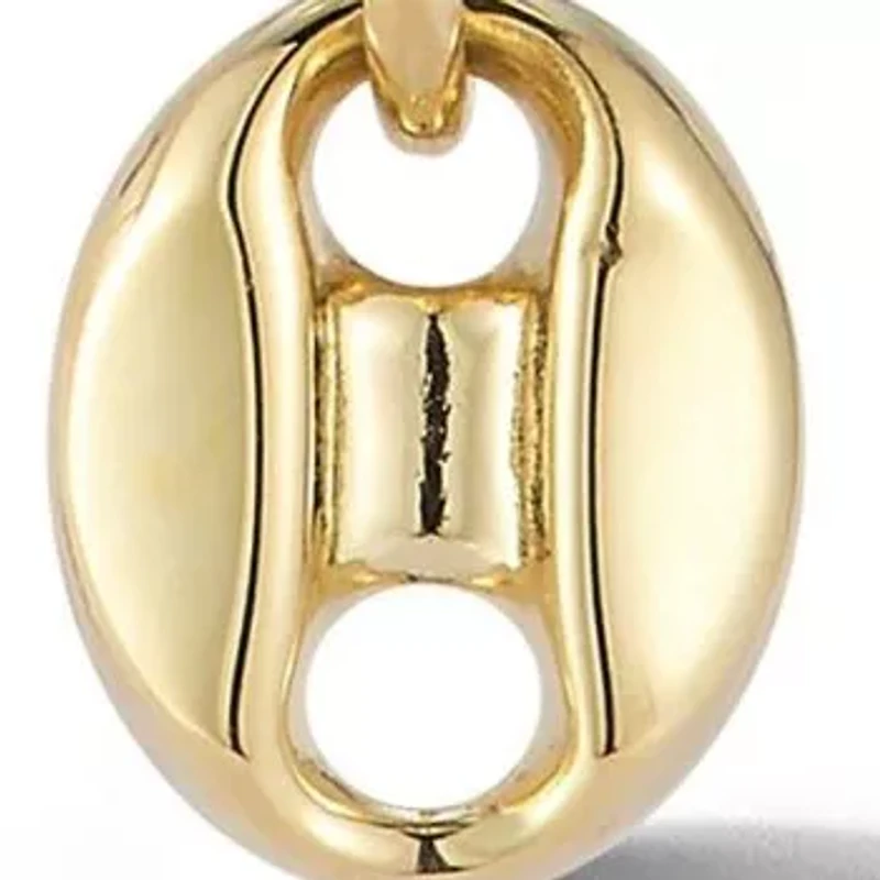 14K Gold Mariner Link Drop Earrings