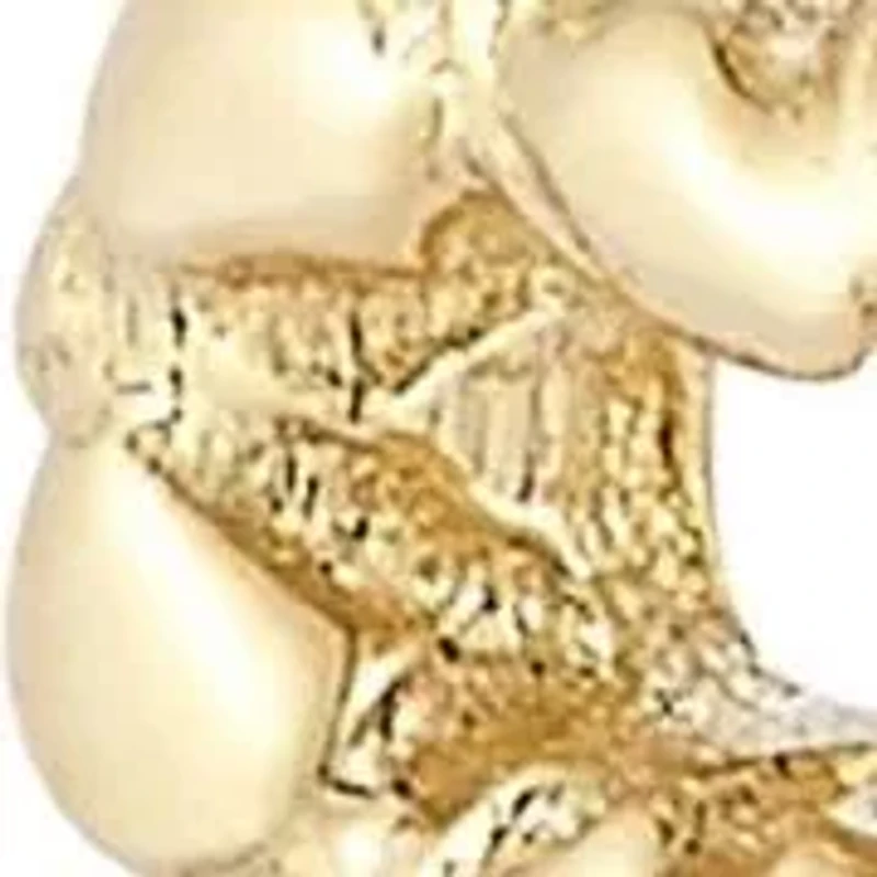 14K Gold Snake Stud Earrings