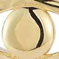 14K Gold Evil Eye Stud Earrings