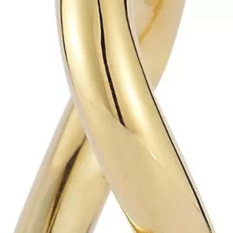 14K Gold Infinity Hoop Earrings