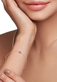 14K Gold Evil Eye Bracelet