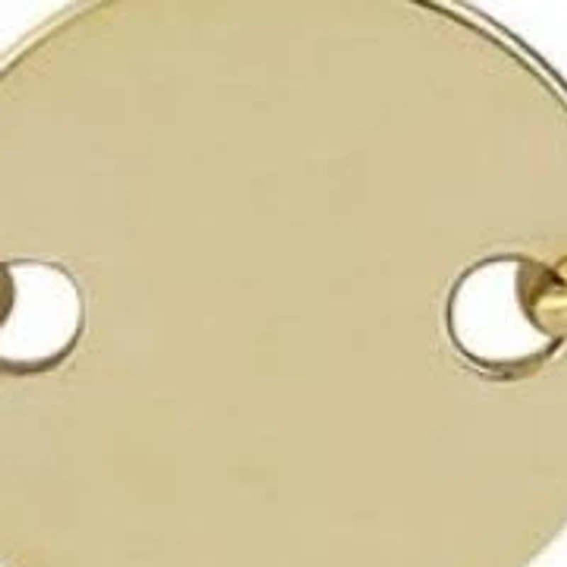 14K Gold Graduated Disc Necklace