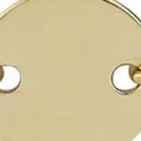 14K Gold Graduated Disc Necklace