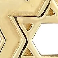 14K Gold Star of David Pendant Necklace