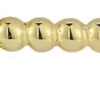 14K Gold Sideways Bubble Cross Pendant Necklace