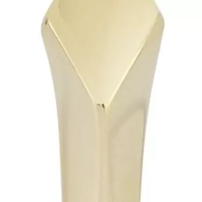 14K Gold Pointed J Hoop Earrings