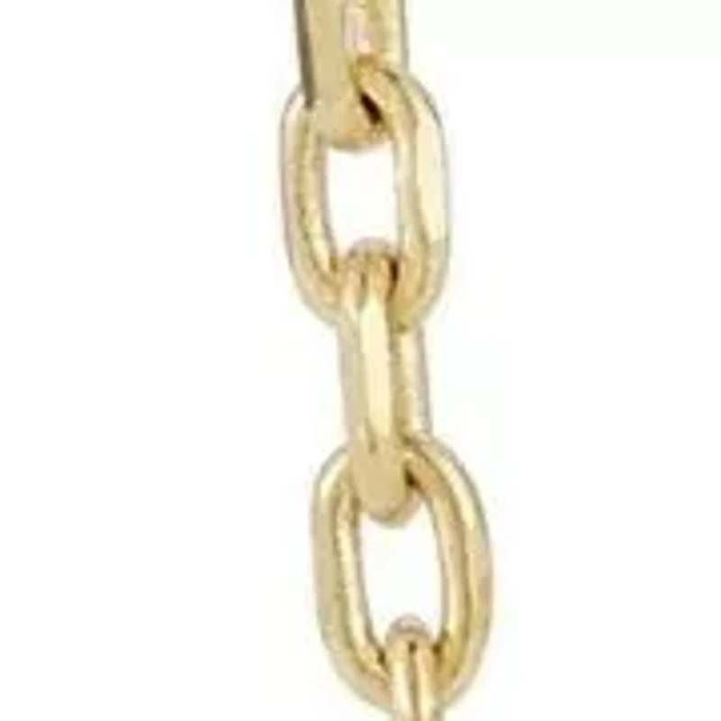 14K Gold Wire Chain Drop Earrings