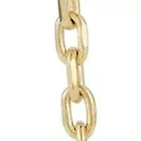 14K Gold Wire Chain Drop Earrings