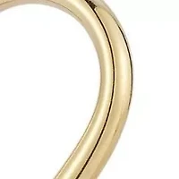 14K Gold Heart Shaped Hoop Earrings