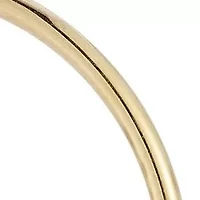 14K Gold Large Circle Drop Earrings