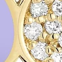 14K Gold Diamond and Enamel Butterfly Pendant Necklace