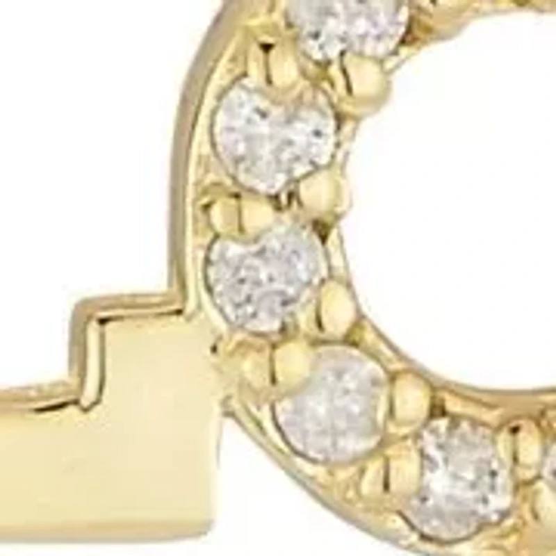 14K Gold Diamond Love Pendant Necklace