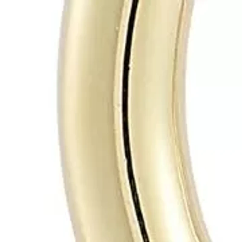 14K Gold Oval Link Drop Earrings