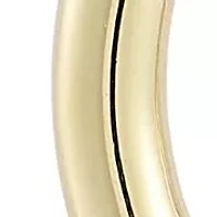 14K Gold Oval Link Drop Earrings