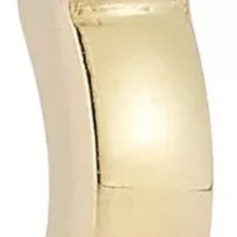 14K Gold Heart Huggie Hoop Earrings