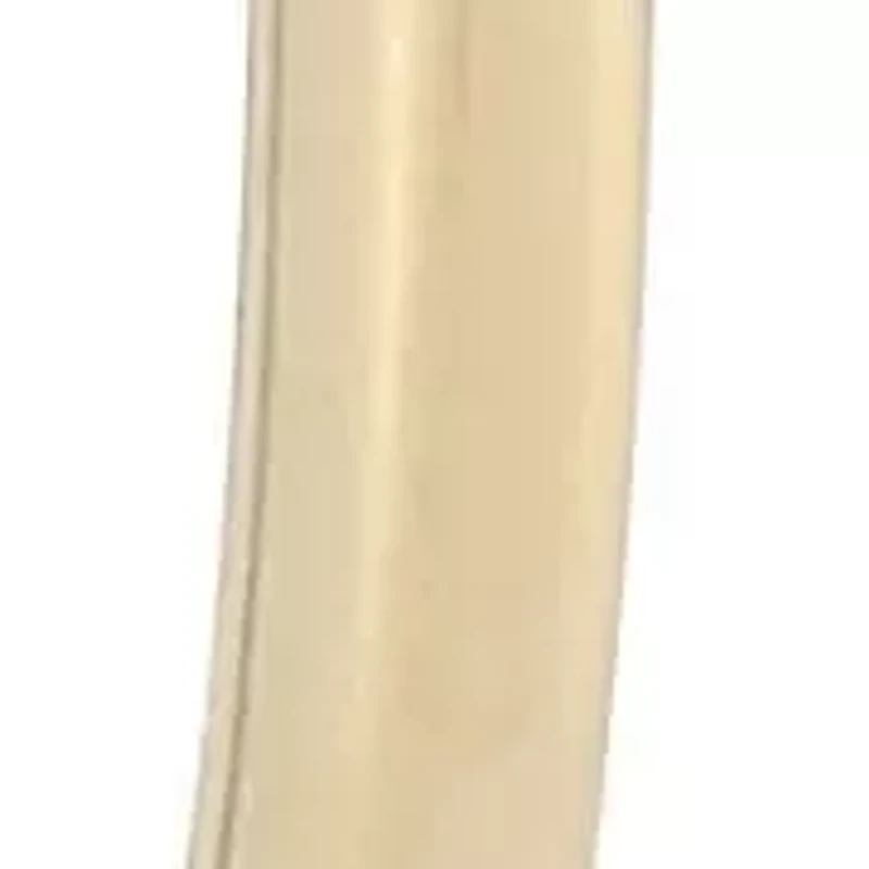 14K Gold Polished Oval Huggie Hoop Earrings