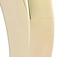 14K Gold Heart Huggie Hoop Earrings