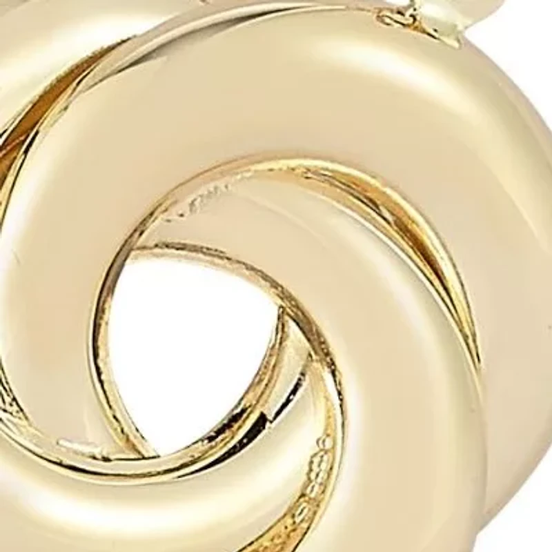 14K Gold Bold Love Knot Pendant Necklace