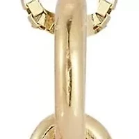 14K Gold Menorah Pendant Necklace, Made in Italy