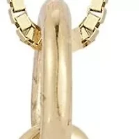 14K Gold Palm Tree Pendant Necklace, Made in Italy