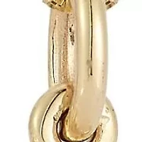 14K Gold Pear Pendant Necklace, Made in Italy