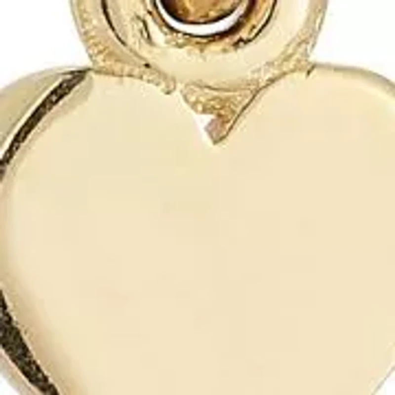 14K Gold Mini Heart Pendant Necklace, Made in Italy