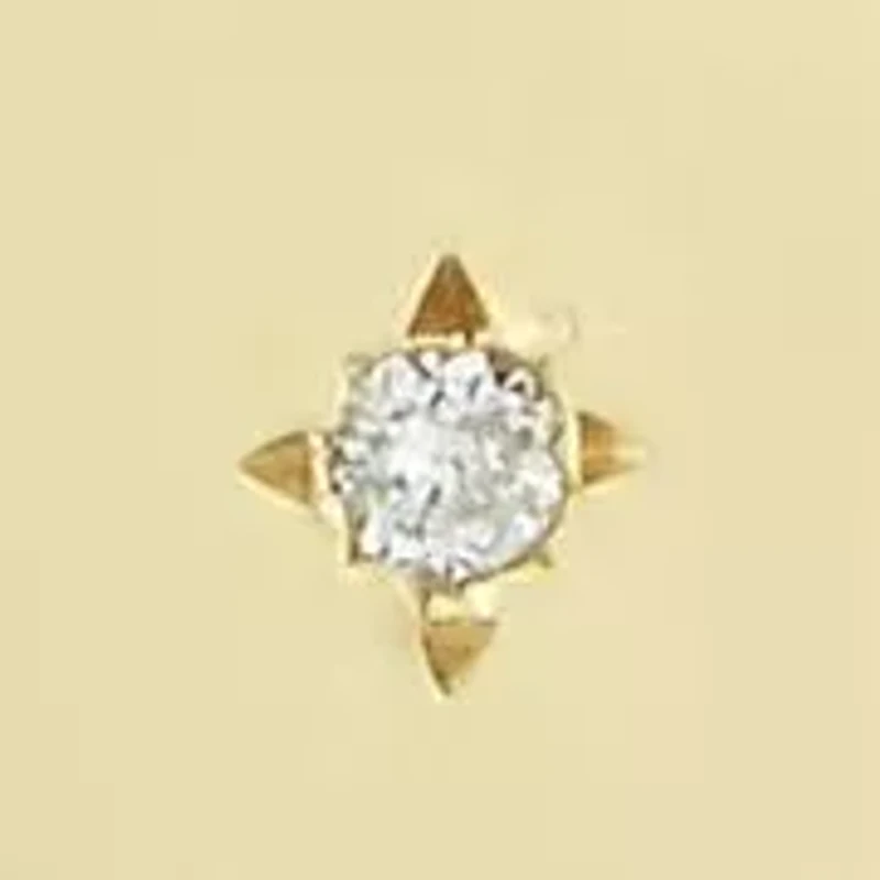 14K Gold Diamond Padlock Pendant Necklace