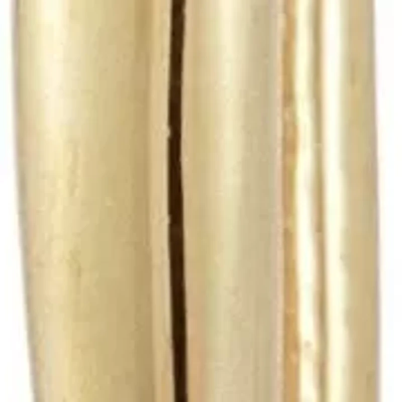 14K Gold Mariner Charm Oval Hoop Earrings