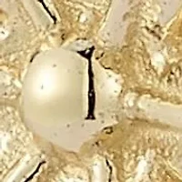 14K Gold Flower Stud Earrings