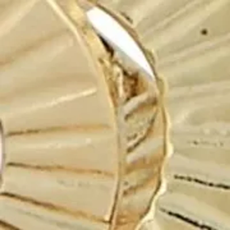 14K Gold Textured Love Knot Stud Earrings