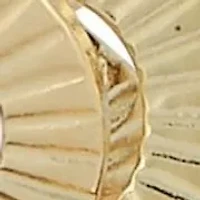 14K Gold Textured Love Knot Stud Earrings