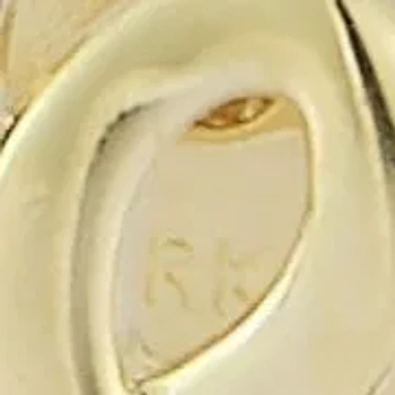 14K Gold "Love" Script Stud Earrings