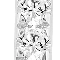 Lab Created 0.25 ct Lab Grown Diamond Hoop Earring in Silver