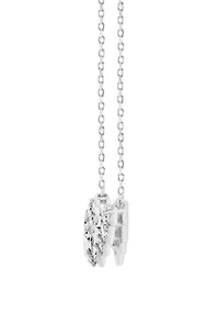 Lab Created 1 ct Lab Grown Diamond Necklace in Silver