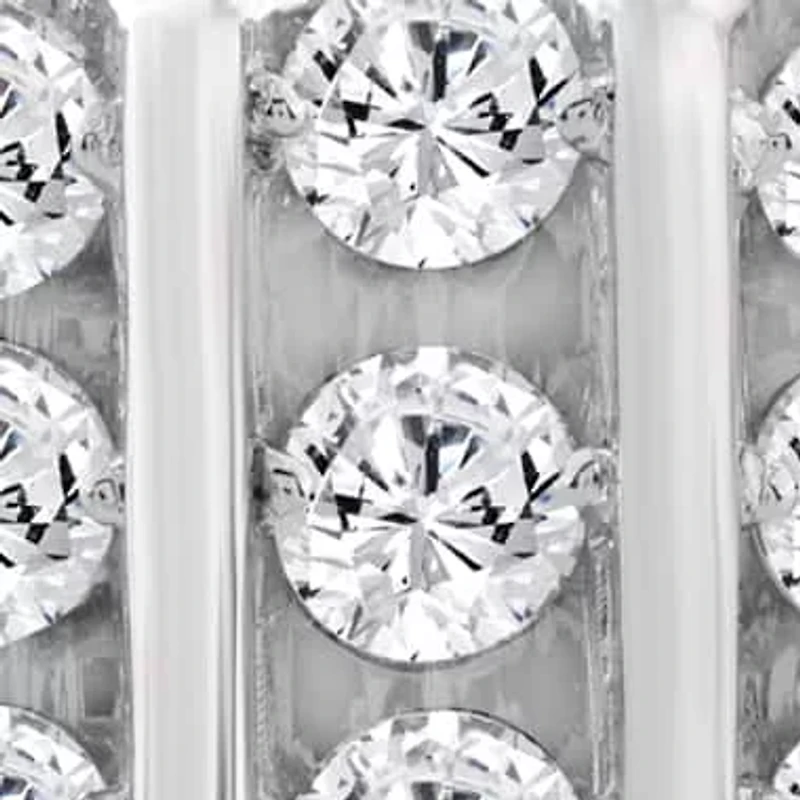 Lab Created ct Lab Grown Diamond Mens Ring in Silver