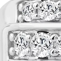 Lab Created 2 ct Lab Grown Diamond Mens Ring in Silver