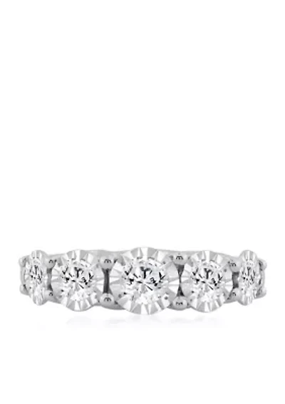 Lab Created 1.50 ct Lab Grown Diamond Ring in Silver