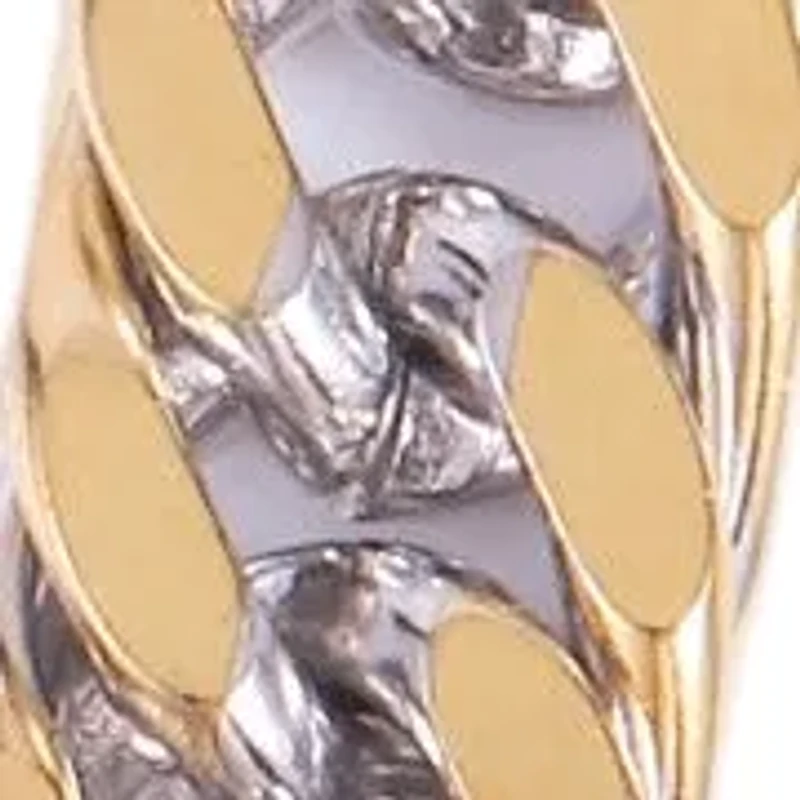 8.5mm Cuban Link Stainless Steel Necklace Bracelet Set (Silver & Gold)