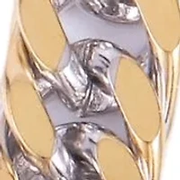 8.5mm Cuban Link Stainless Steel Necklace Bracelet Set (Silver & Gold)