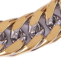 8.5mm Cuban Link Stainless Steel Necklace (Silver & Gold)