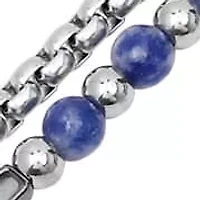 Beaded Stone Chain Bracelet
