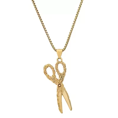 Rope Chain With Scissor Pendant