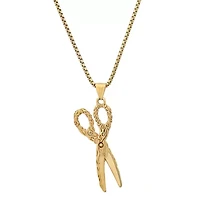 Rope Chain With Scissor Pendant
