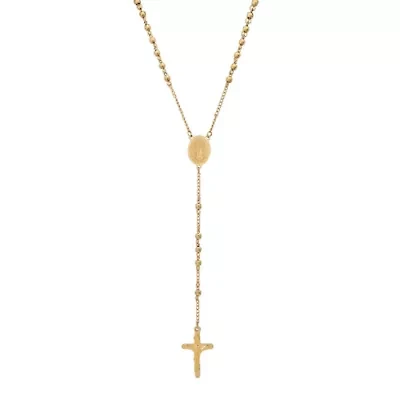 Two-Tone Beaded Rosary with Miraculous Medal & Cross