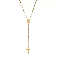 Two-Tone Beaded Rosary with Miraculous Medal & Cross